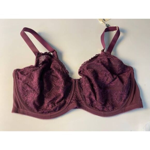 Aisilin Full Coverage Bra Blackberry Color‎ Size 44E - Picture 4 of 4